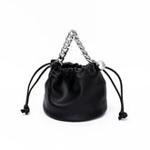 Large Capacity Drawstring Bucket Bag With Removable Handle - Shah S. Sahota